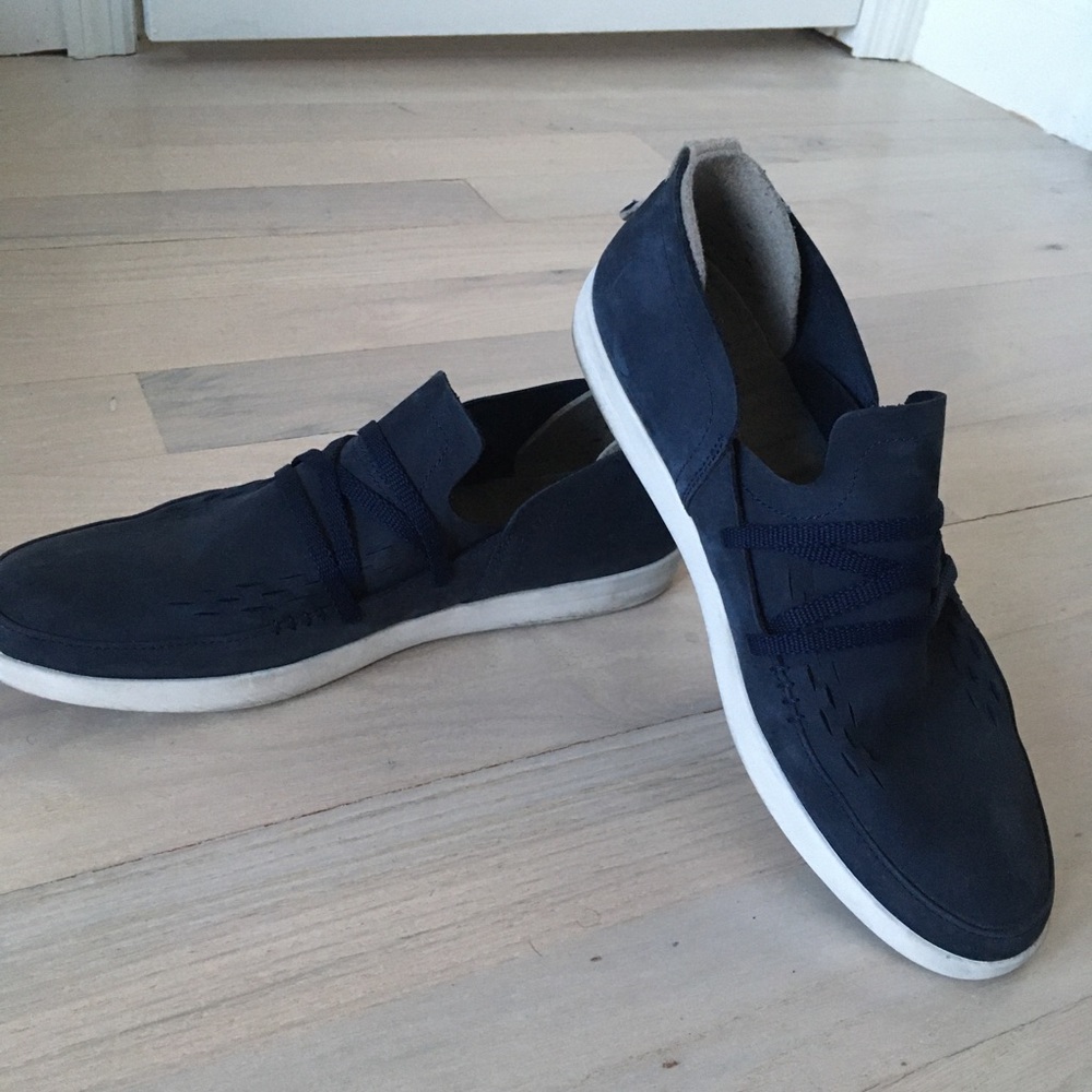 Timberland Men’s Navy Leather Slip-On Shoes